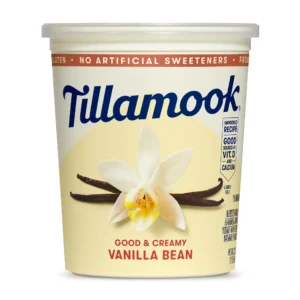 Tillamook Vanilla Bean Low Fat Yogurt Blended 32 oz Tub